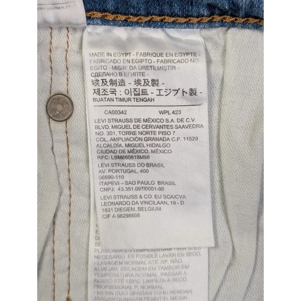 Levi's 514 Mens Jeans 40 x 30‎ Straight Fit Stretch Blue